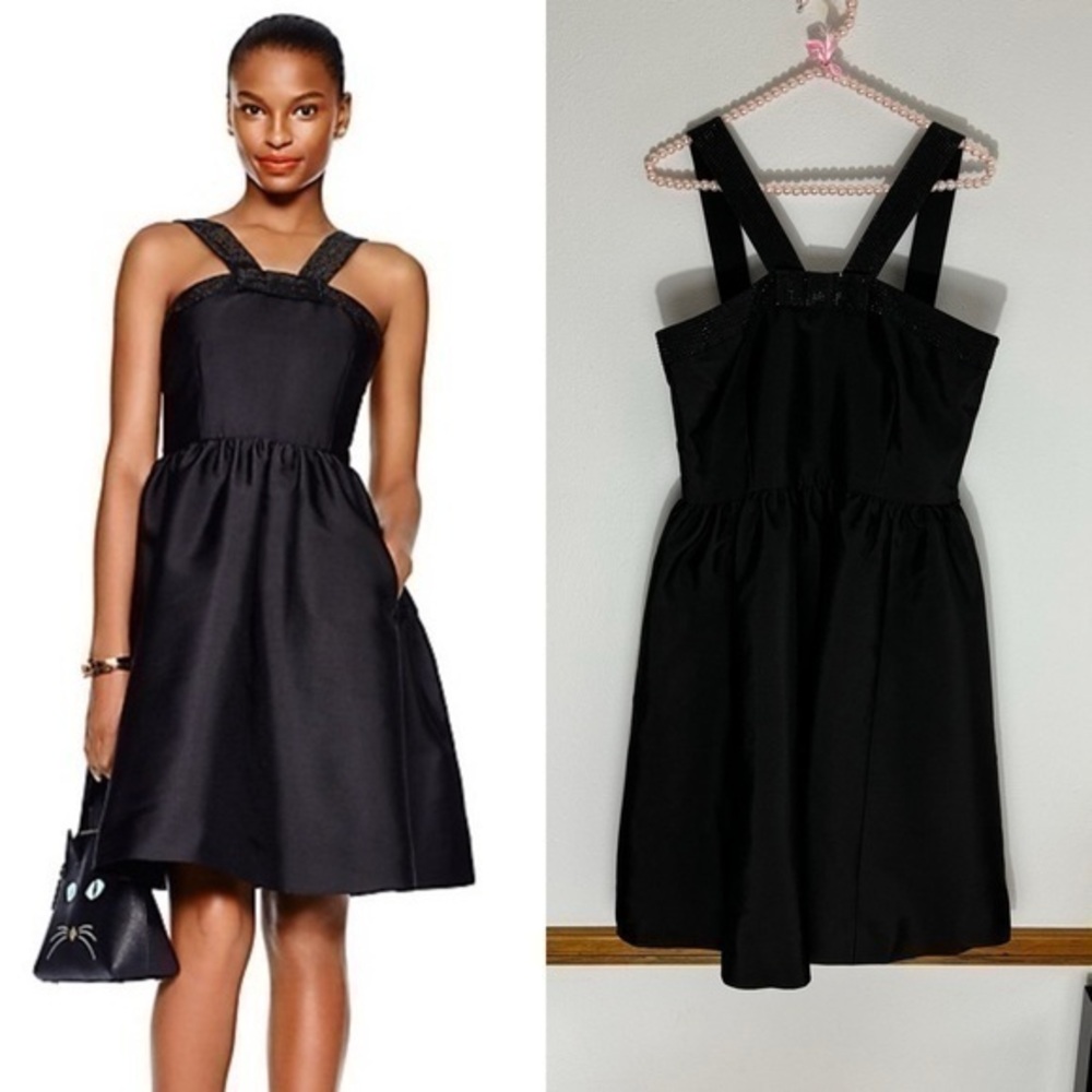 Kate Spade black rhinestone Pave dress size 8